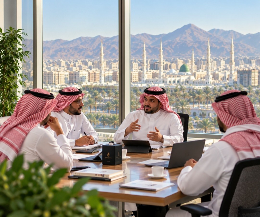 Saudi business meeting in Madinah